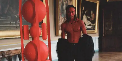 Jaden Smith Shares Red Paint Photo After Christian Louboutin Debut
